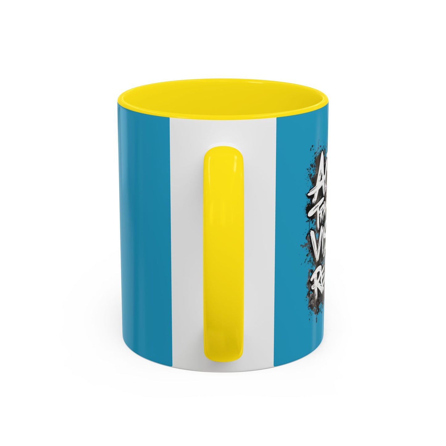 Action Transforms Vision Into Reality Accent Coffee Mug (11, 15oz)