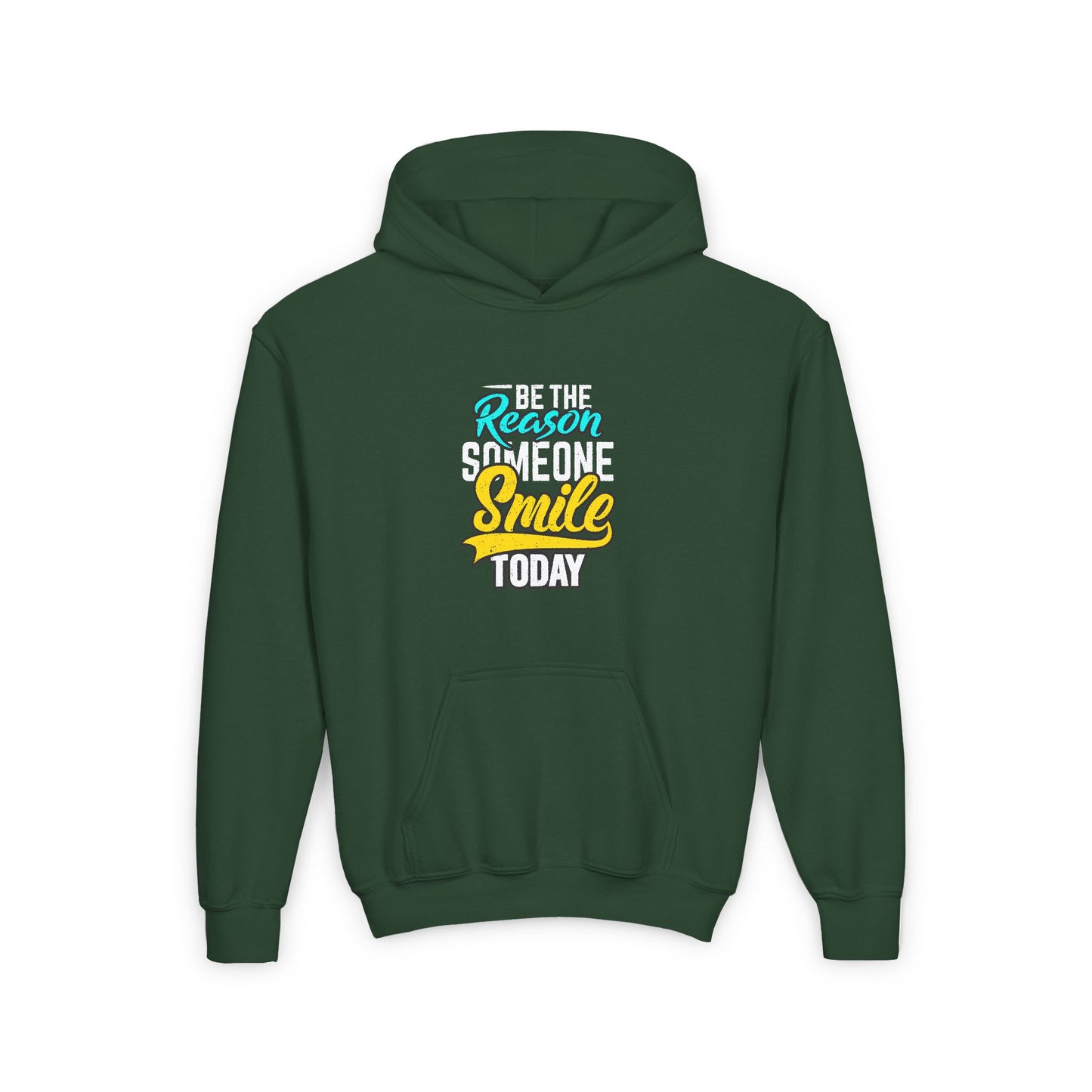 Be The Reason Someone Smile Today Youth Heavy Blend Hooded Sweatshirt