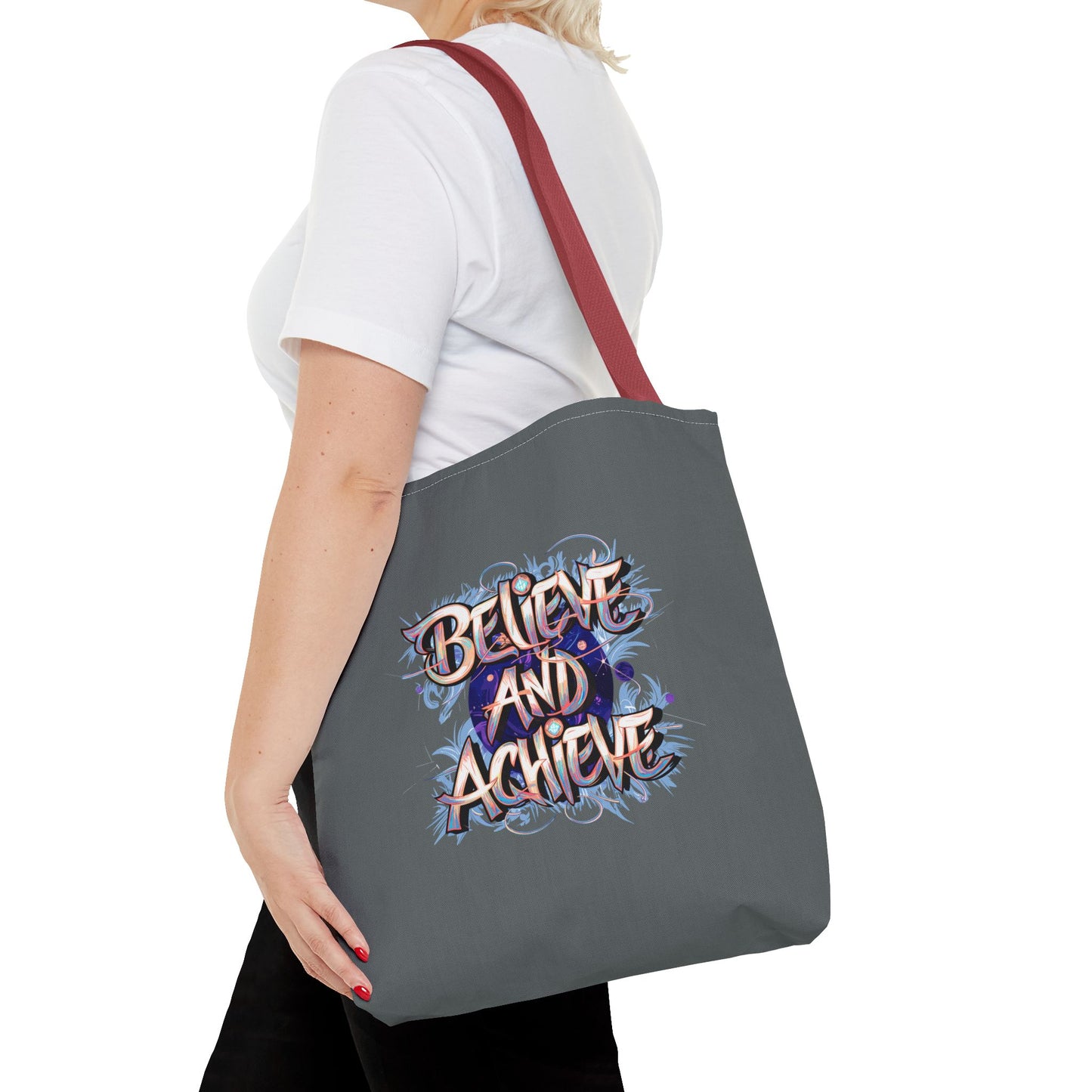 Believe And Achieve Tote Bag (AOP)