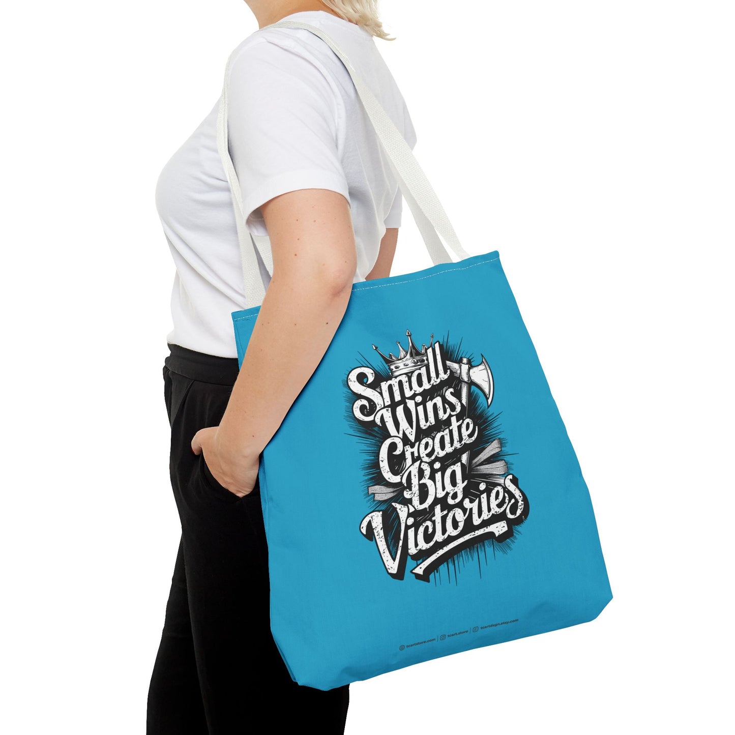Small Wings Create Big Victories Tote Bag (AOP)