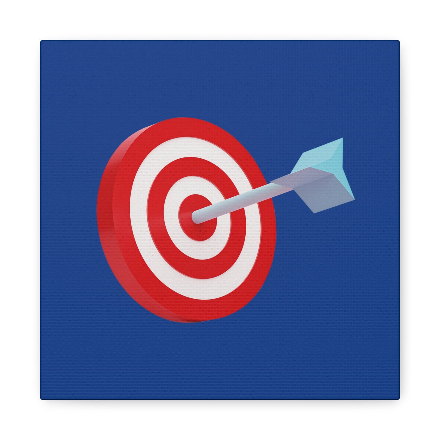 3d Render Arroe Hit The Center Of Target Or Goal Of Success Matte Canvas, Stretched, 1.25"