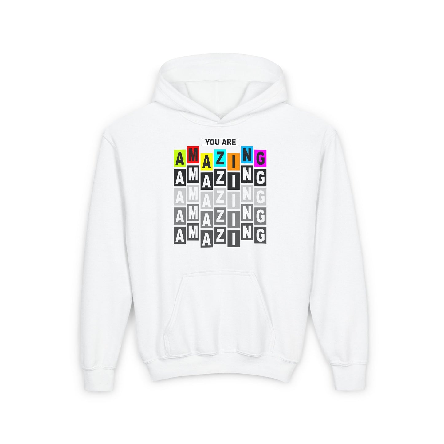 You Are Amazing Youth Heavy Blend Hooded Sweatshirt
