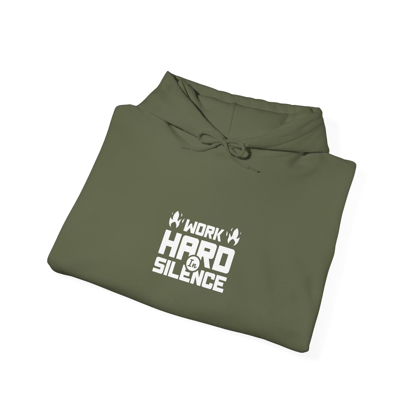 Work Hard In Silence Unisex Heavy Blend™ Hooded Sweatshirt