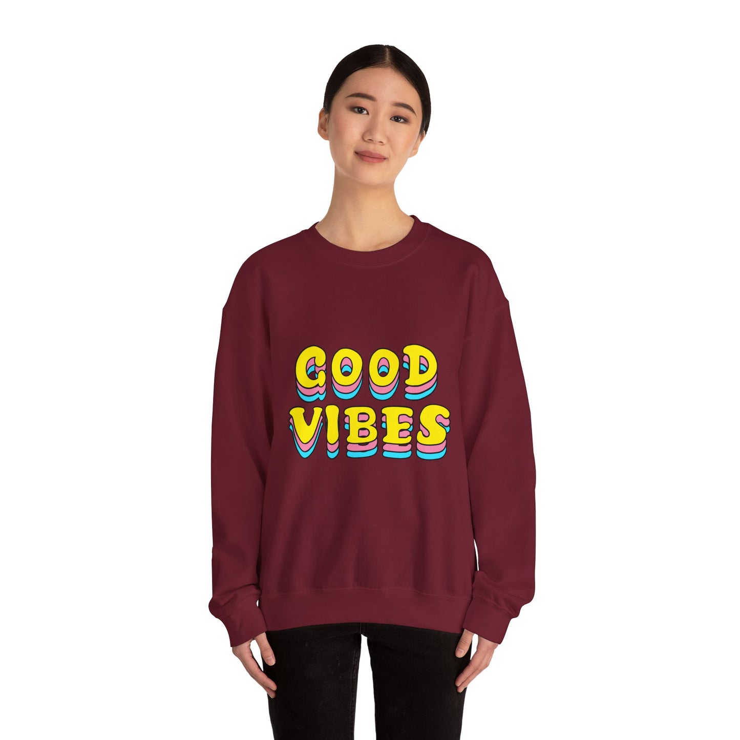 Good Vibes Unisex Heavy Blend™ Crewneck Sweatshirt