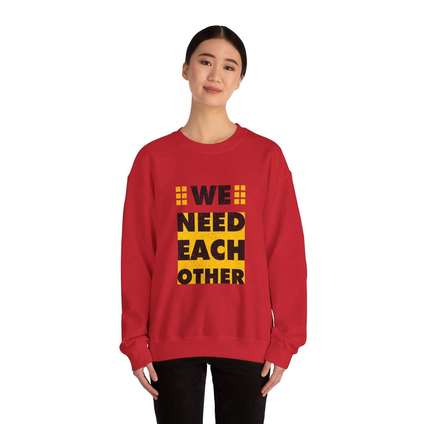 We Need Each Other Unisex Heavy Blend™ Crewneck Sweatshirt