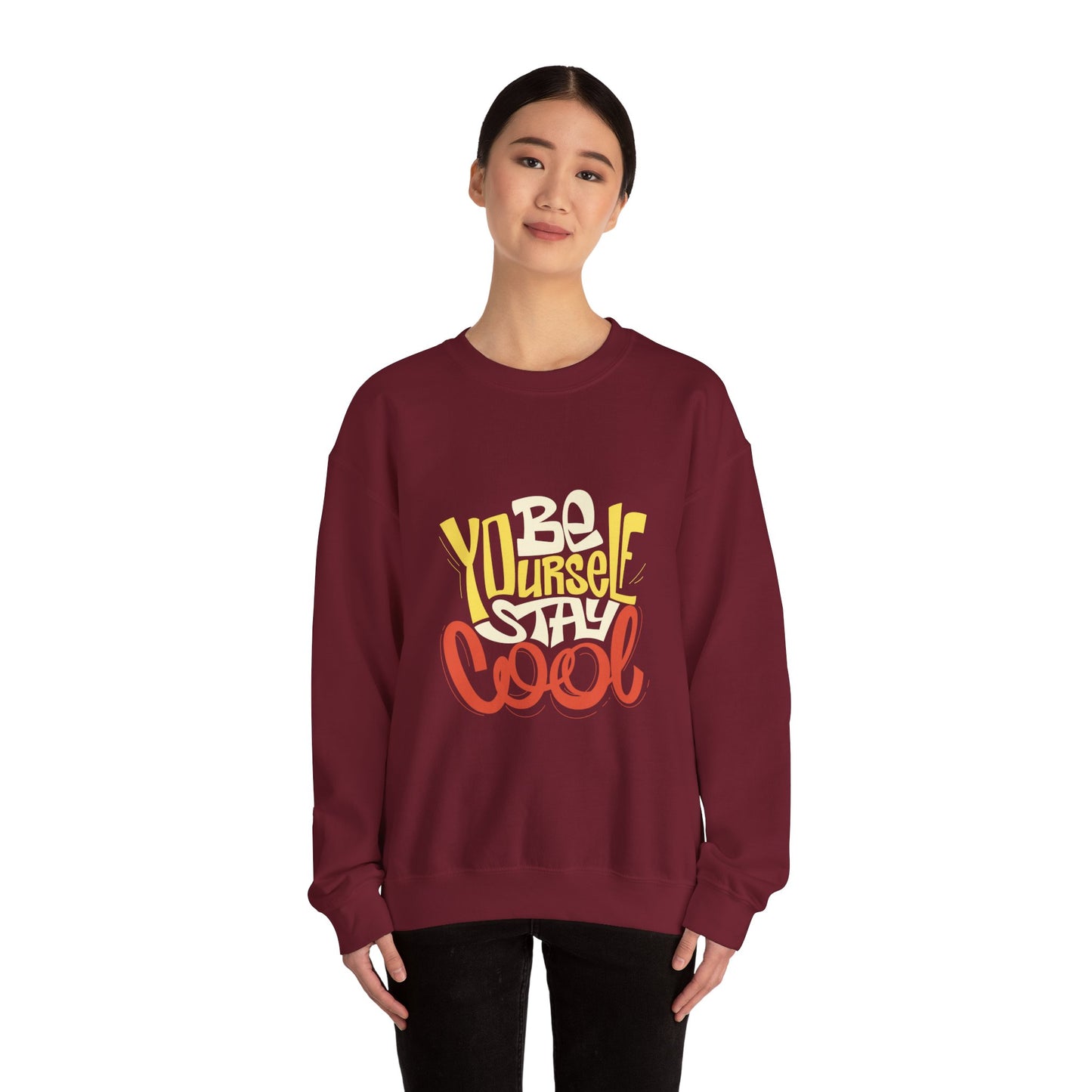 Be Yourself Stay Cool Unisex Heavy Blend™ Crewneck Sweatshirt