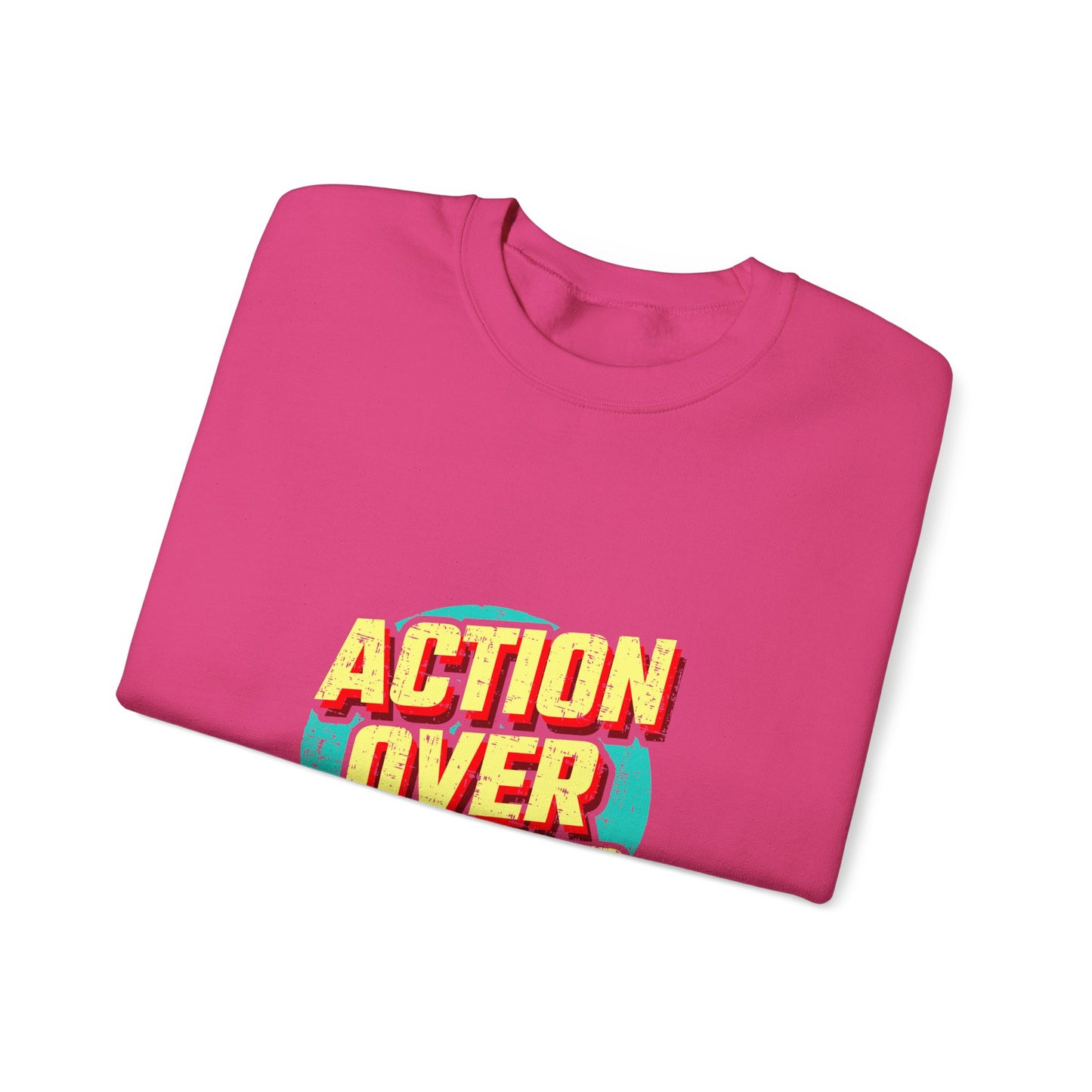Action Over Words Unisex Heavy Blend™ Crewneck Sweatshirt