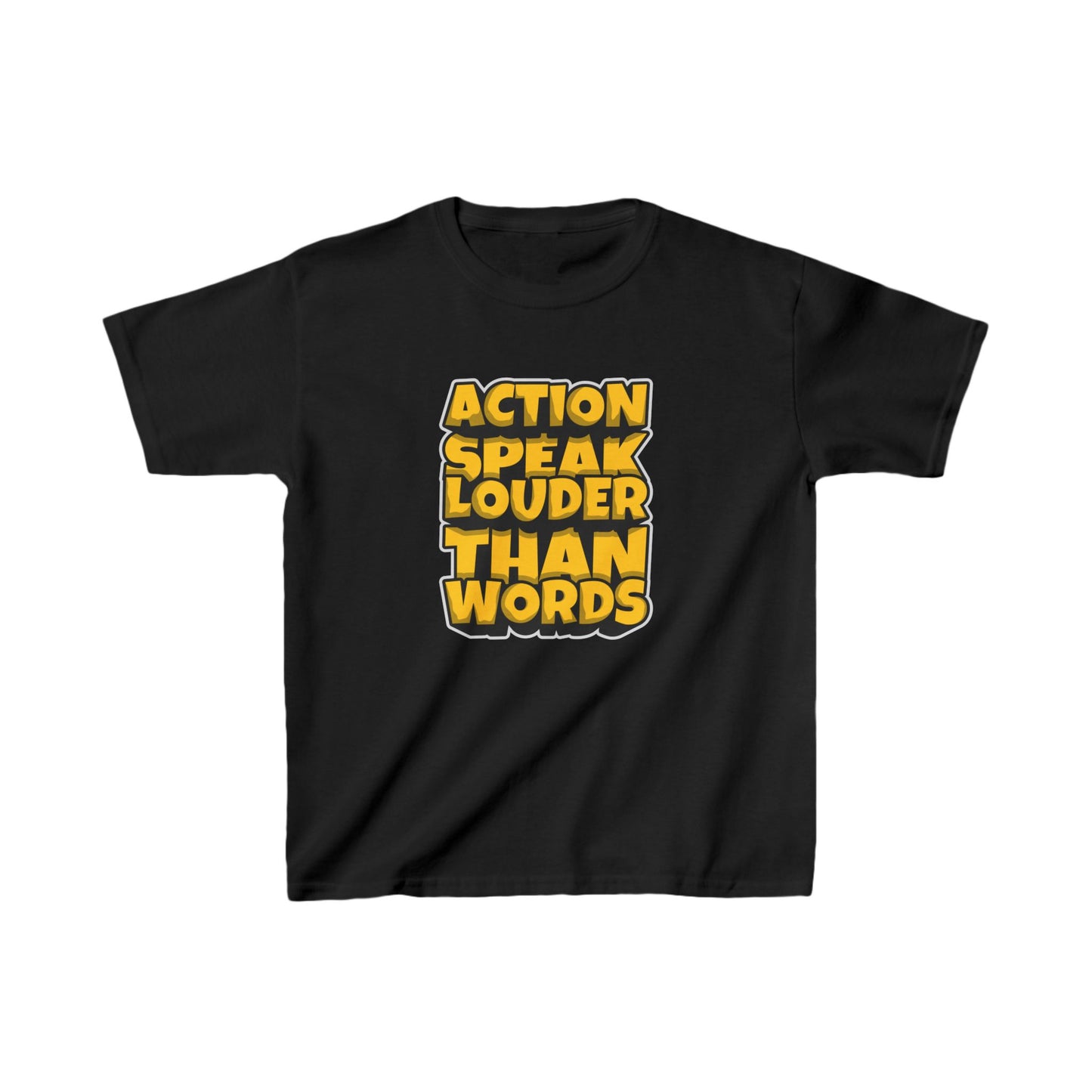 Action Speak Louder Than Words Kids Heavy Cotton™ Tee