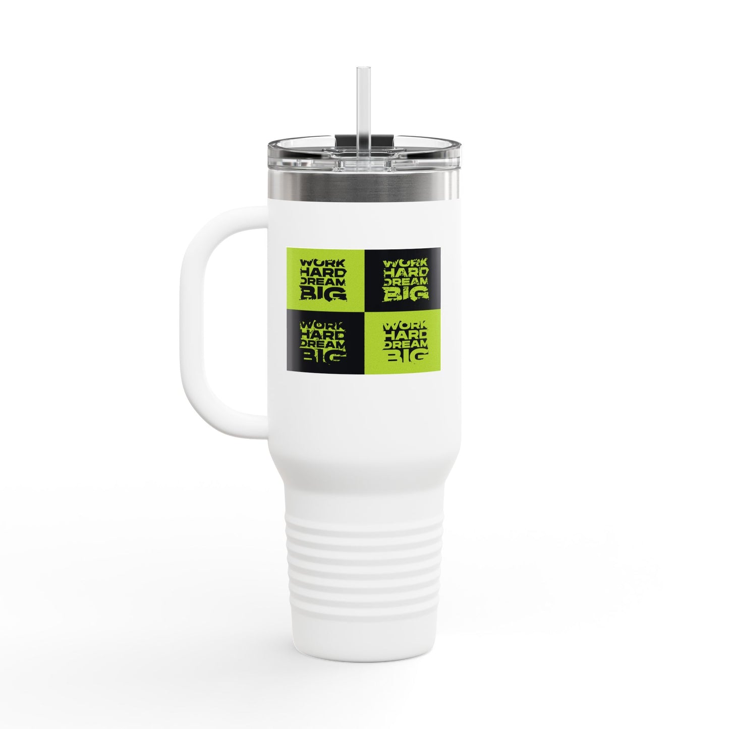 Work Hard Dream Big Insulated Travel Mug, 40oz