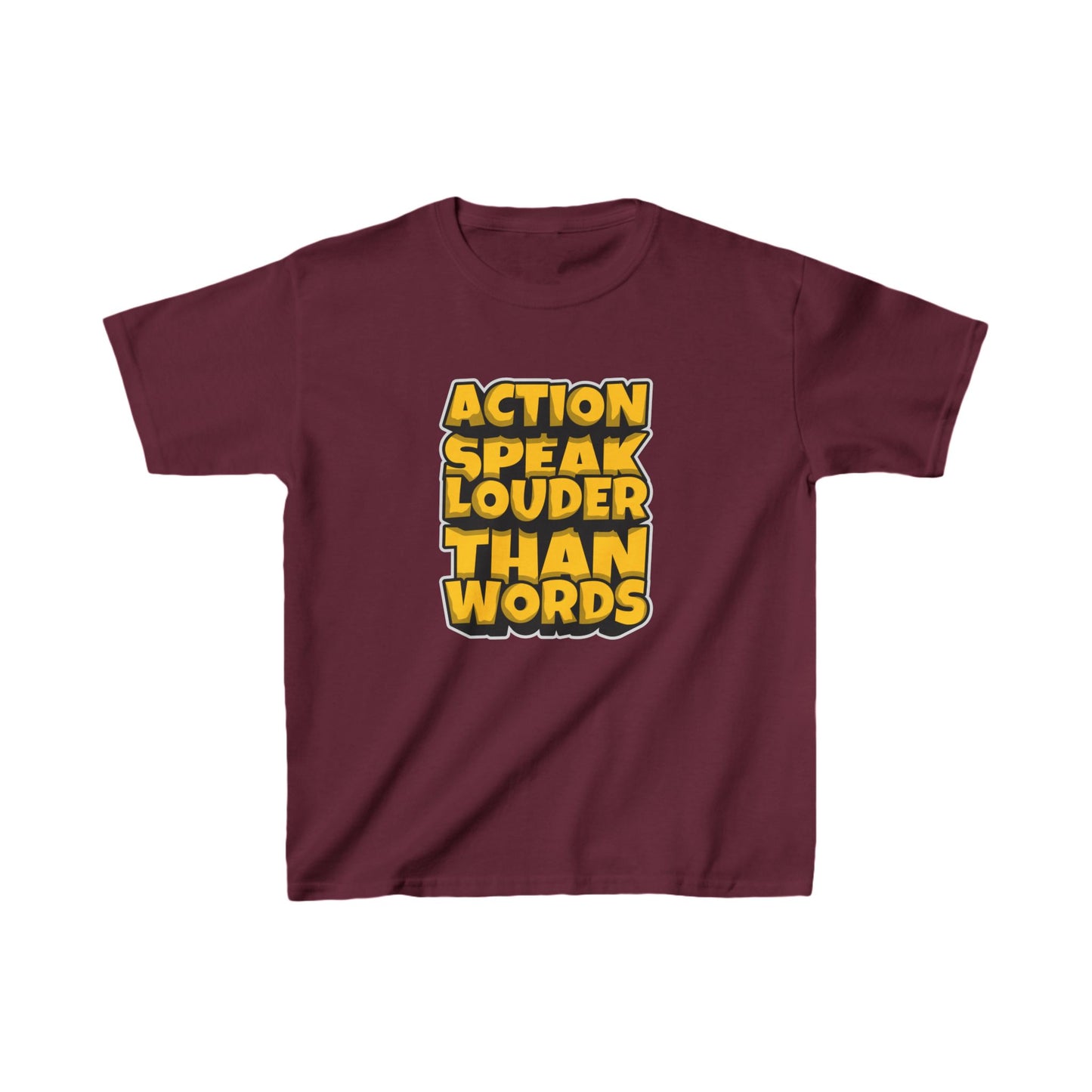 Action Speak Louder Than Words Kids Heavy Cotton™ Tee