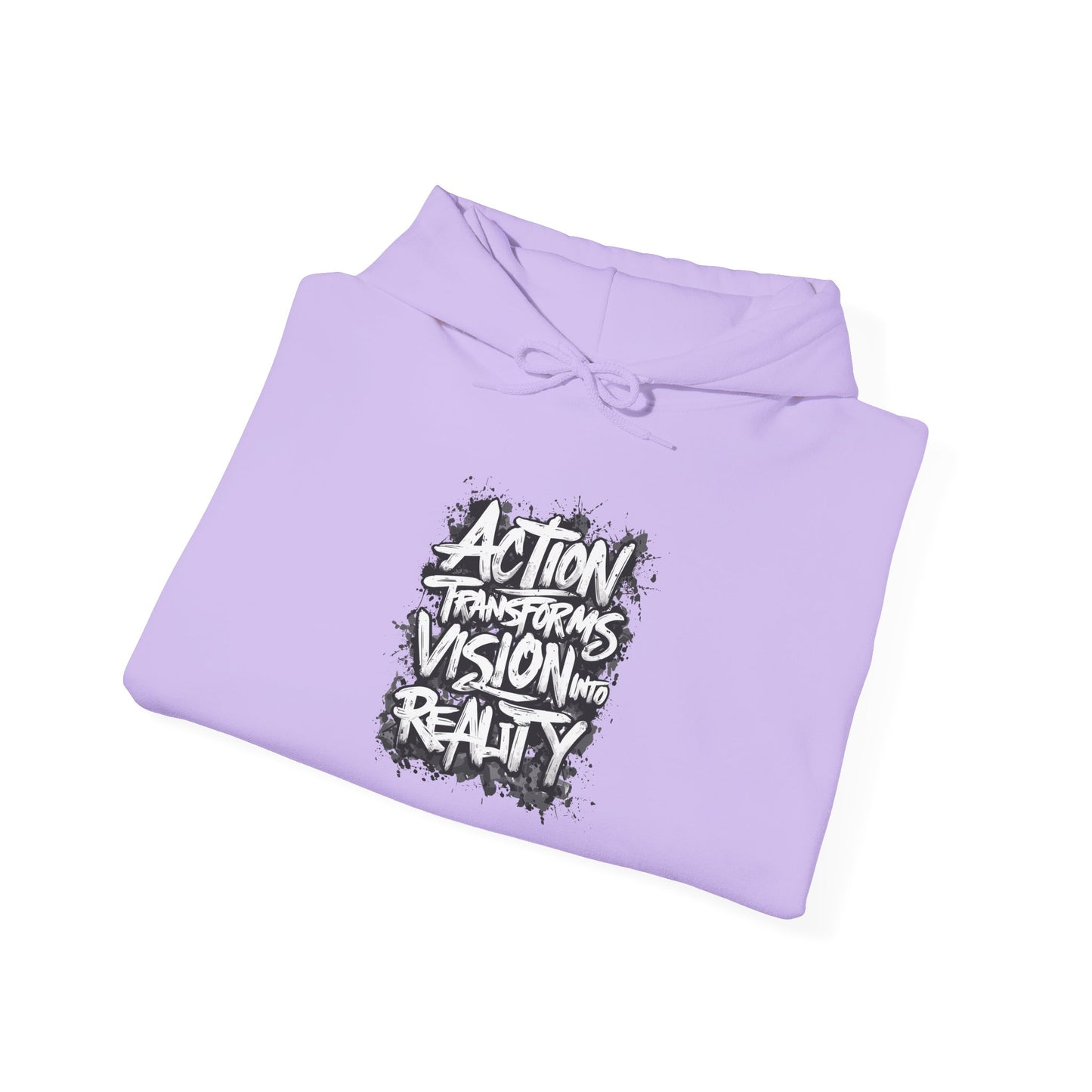 Action Transforms Vision Into Reality Unisex Heavy Blend™ Hooded Sweatshirt