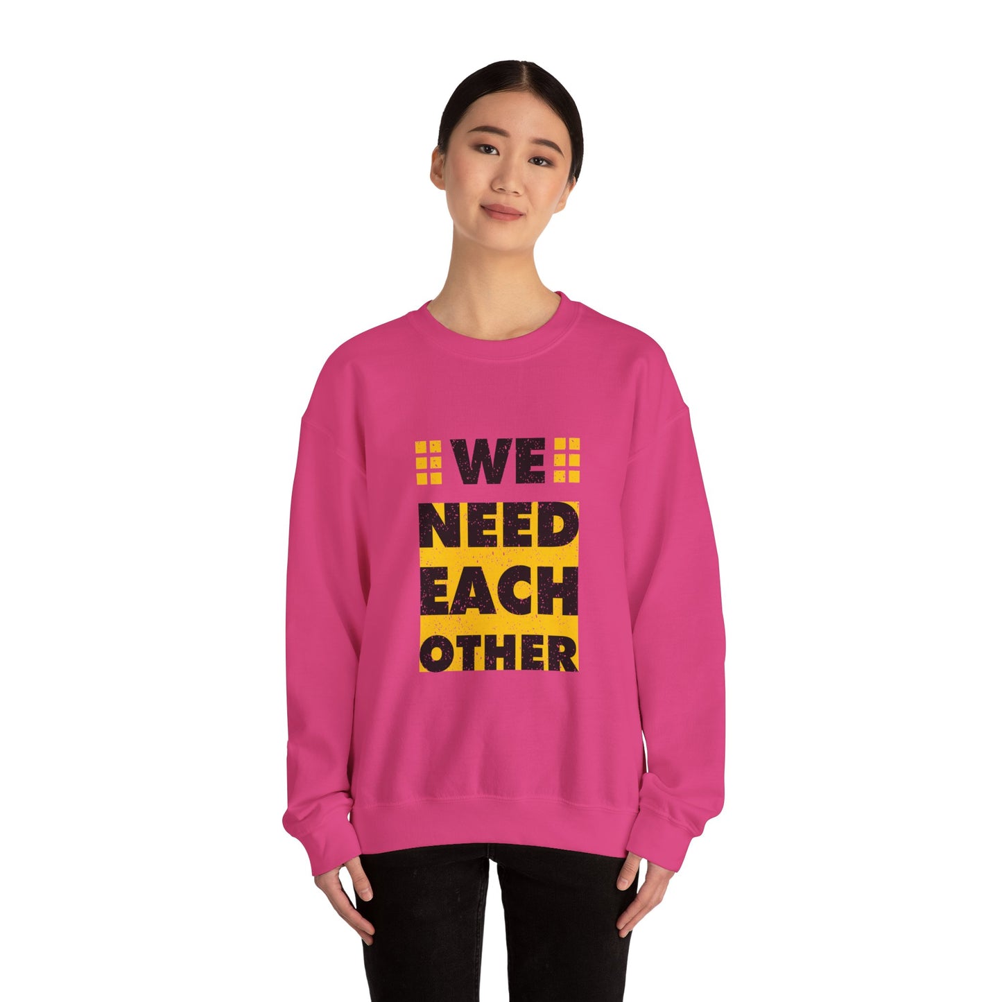 We Need Each Other Unisex Heavy Blend™ Crewneck Sweatshirt