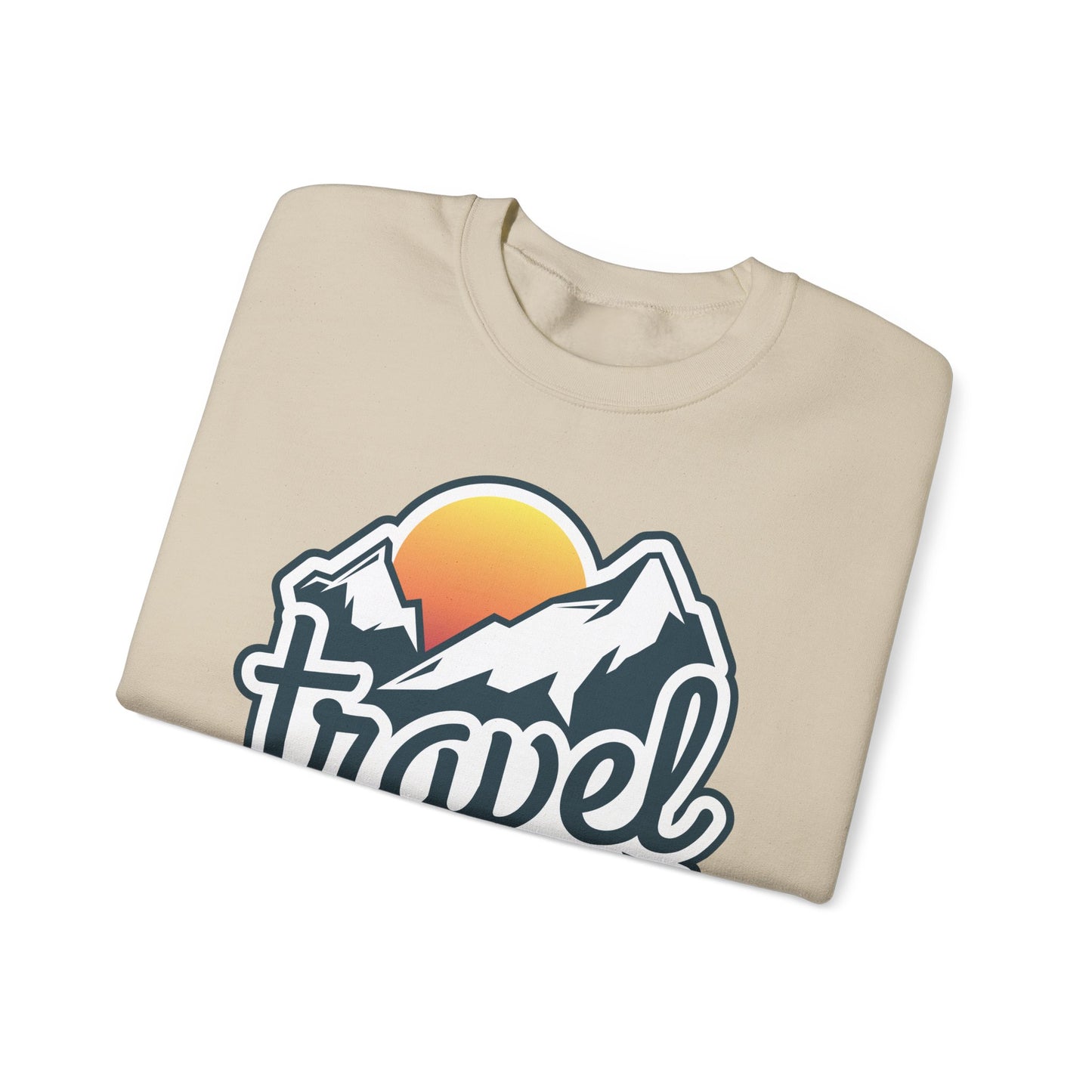 Travel Is My Therapy Unisex Heavy Blend™ Crewneck Sweatshirt