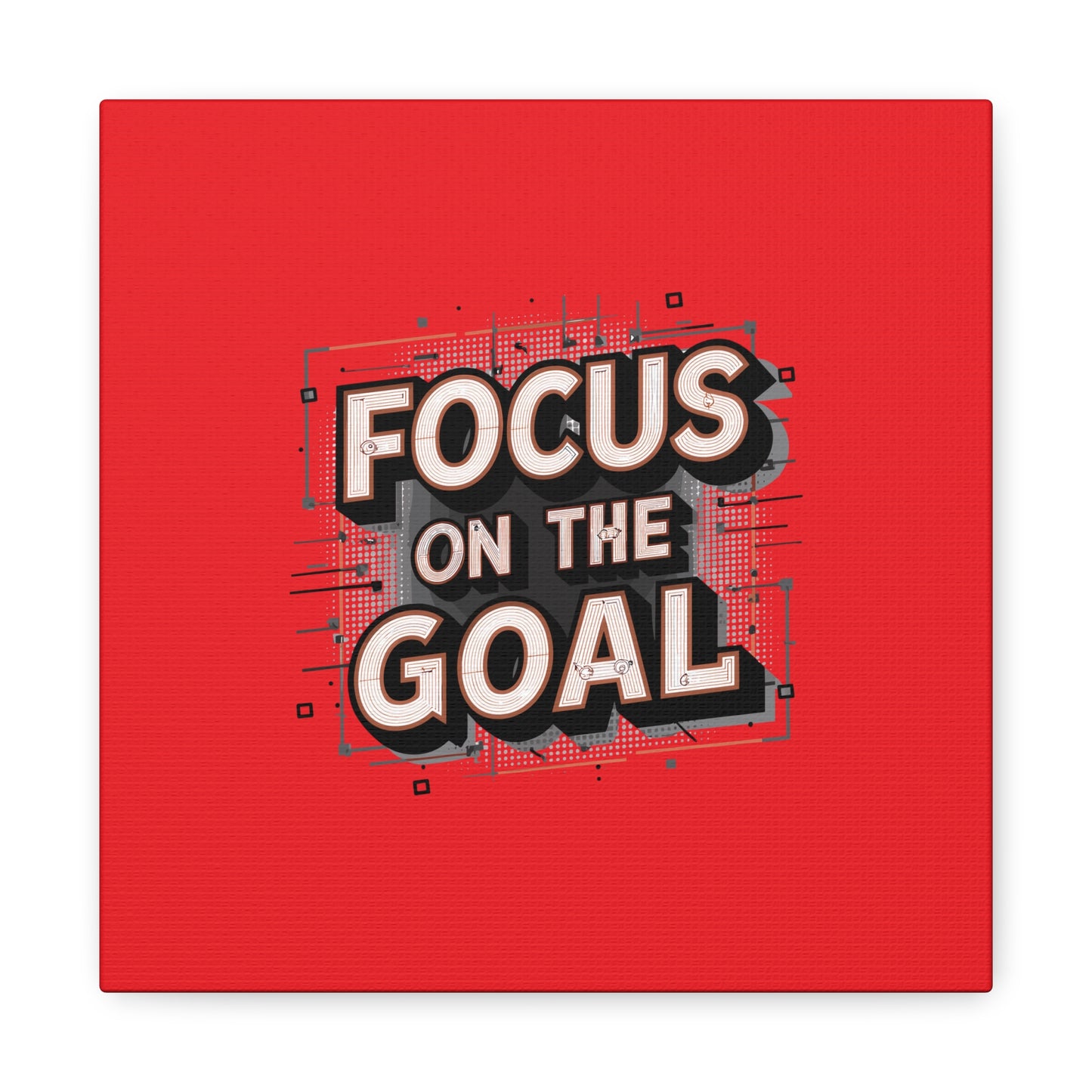 Focus On The Goal Matte Canvas, Stretched, 1.25"