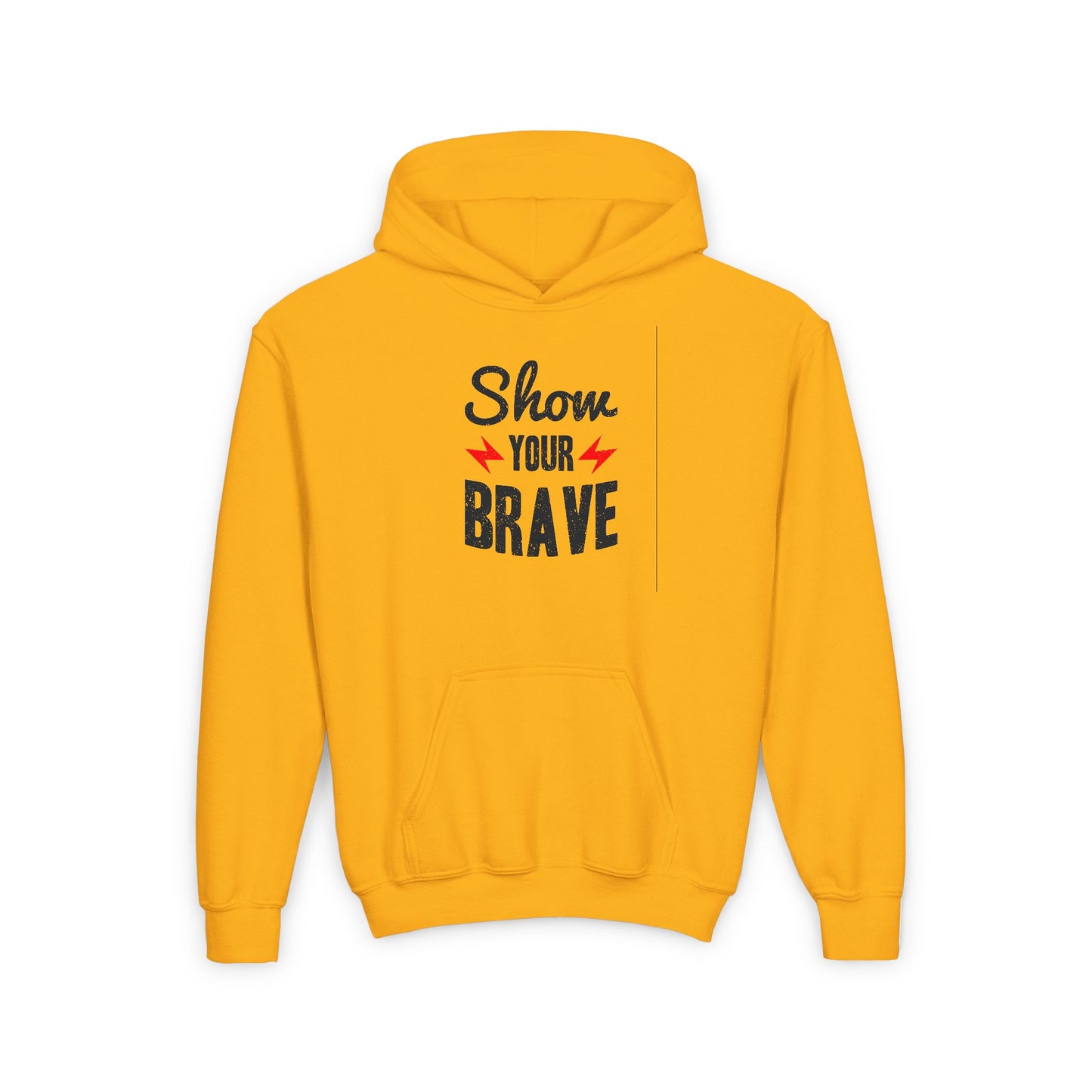 Show Your Brave Youth Heavy Blend Hooded Sweatshirt