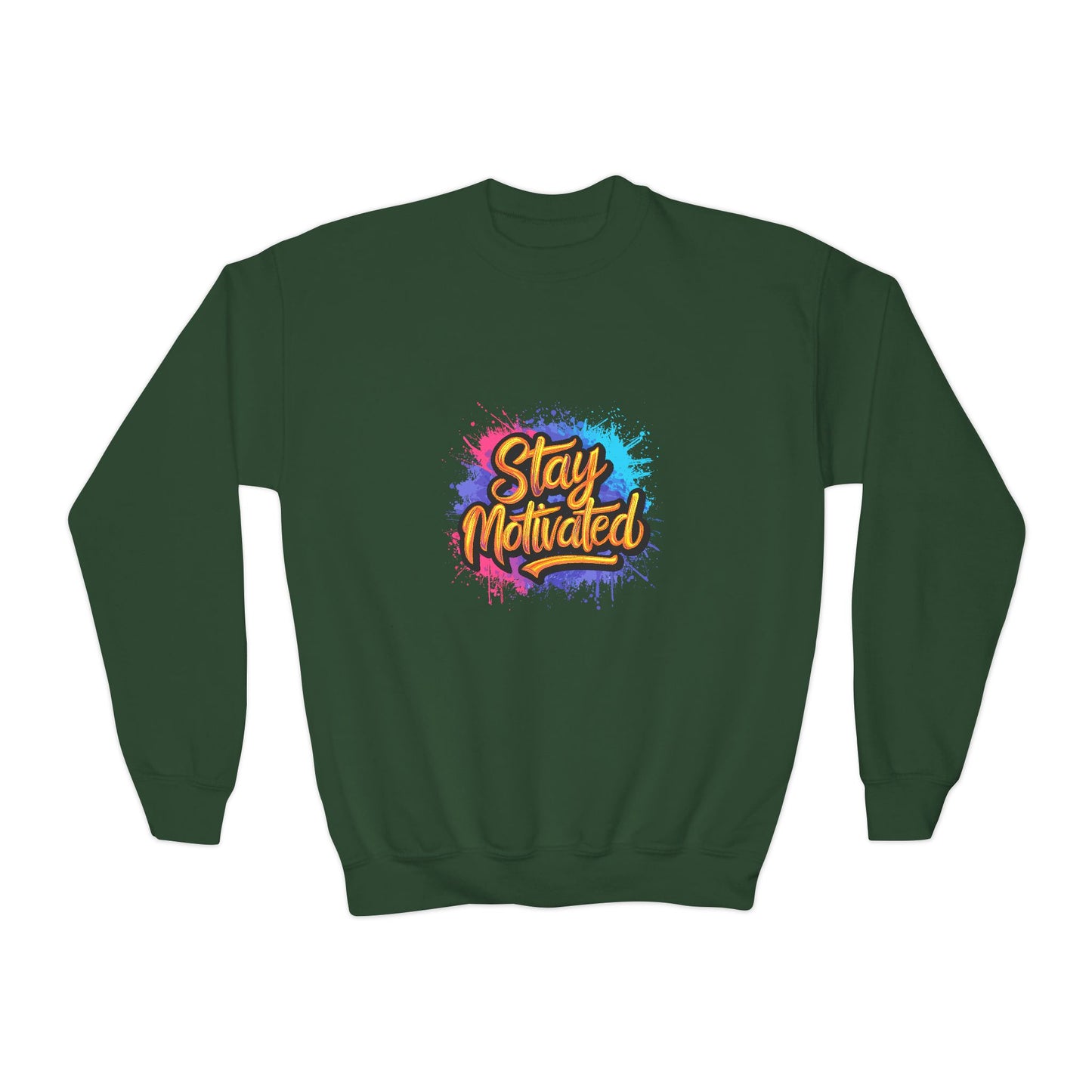 Stay Motivated Youth Crewneck Sweatshirt