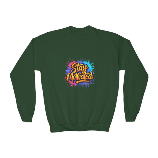 Stay Motivated Youth Crewneck Sweatshirt