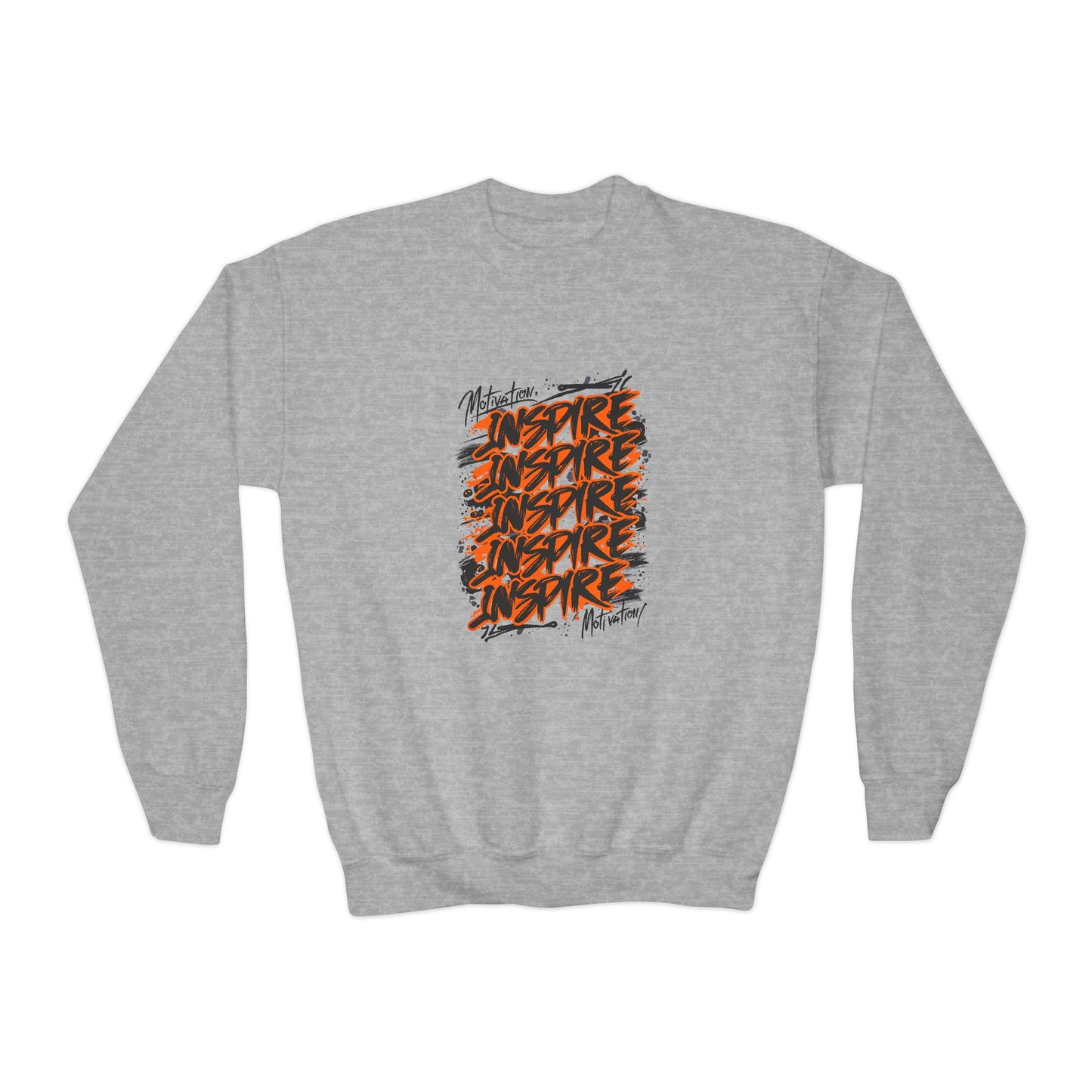 Motivation Inspire Motivation Youth Crewneck Sweatshirt