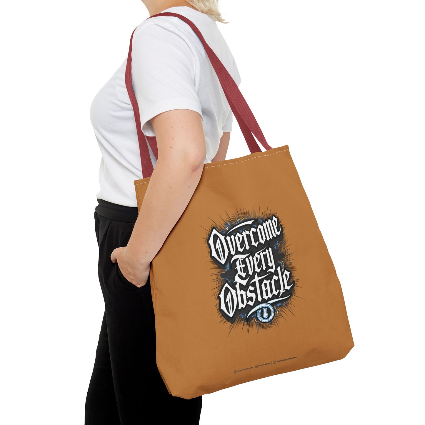 Overcome Every Obstacle Tote Bag (AOP)