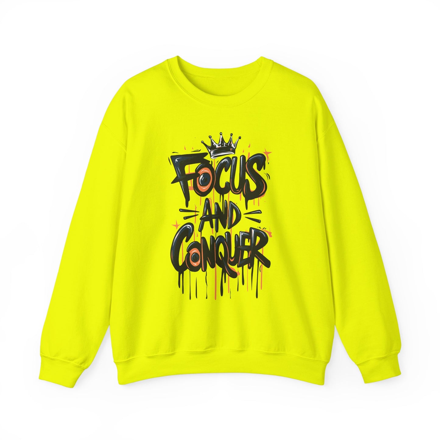 Focus And Conquer Unisex Heavy Blend™ Crewneck Sweatshirt