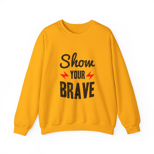 Show Your Brave Unisex Heavy Blend™ Crewneck Sweatshirt