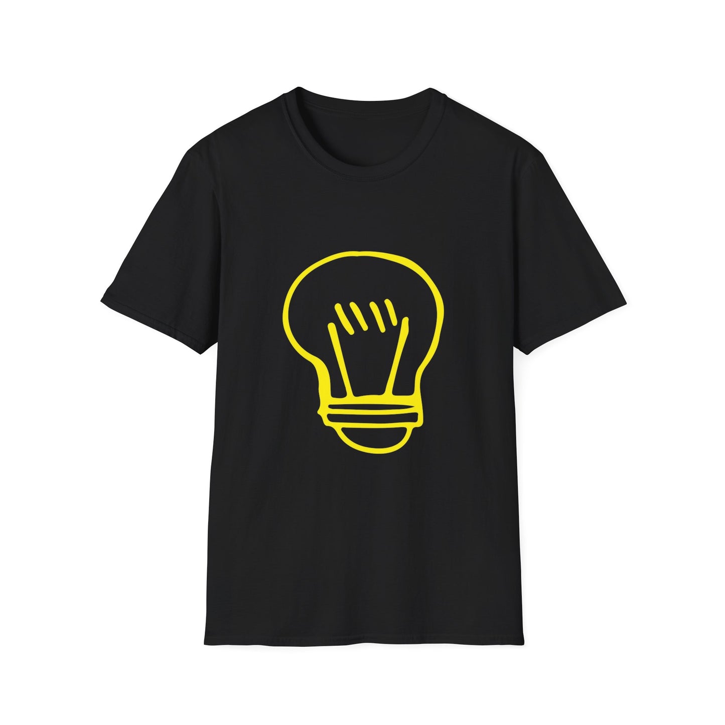 Drawing Light Bulb Icon Unisex Softstyle T-Shirt