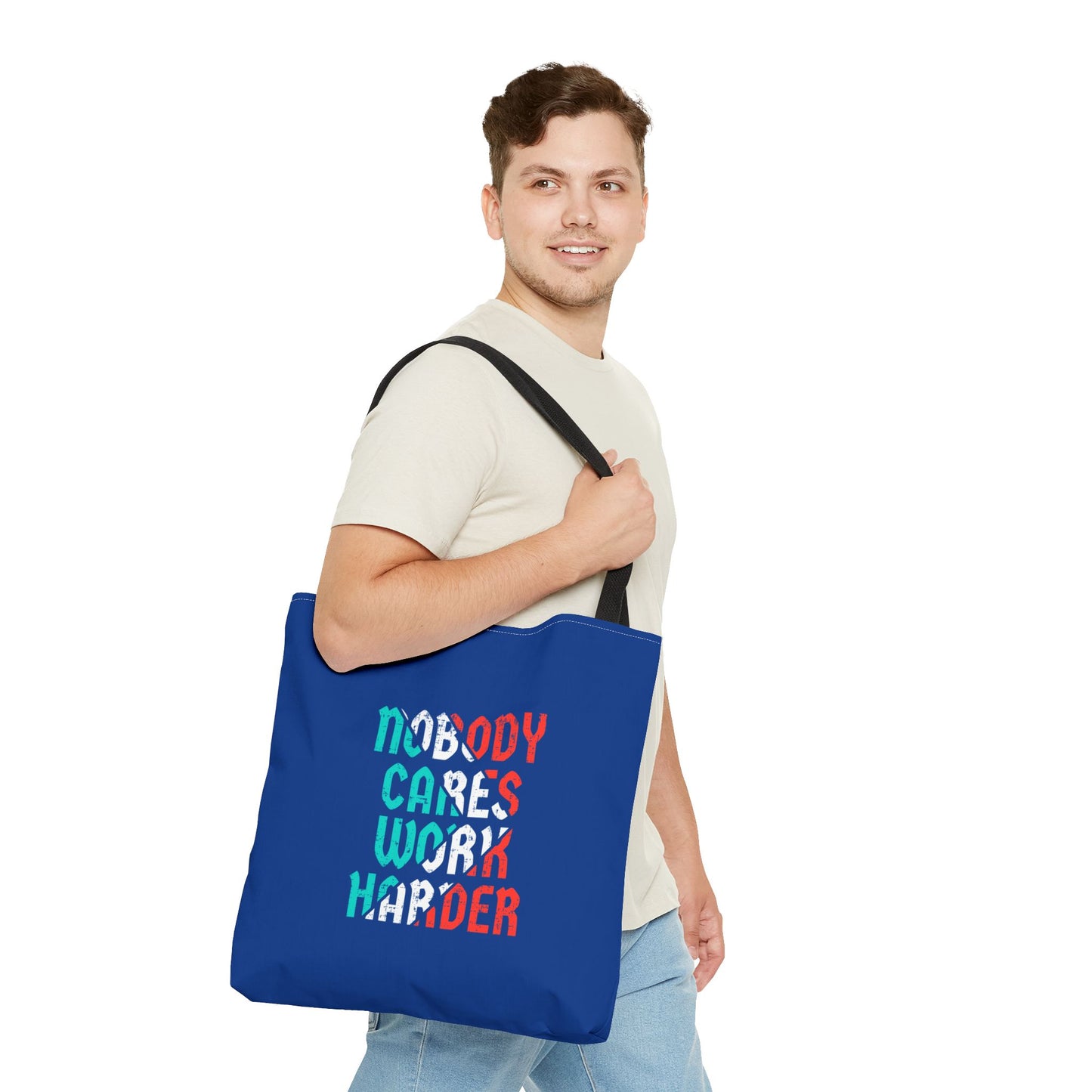 Nobody Cares Work Harder Tote Bag (AOP)