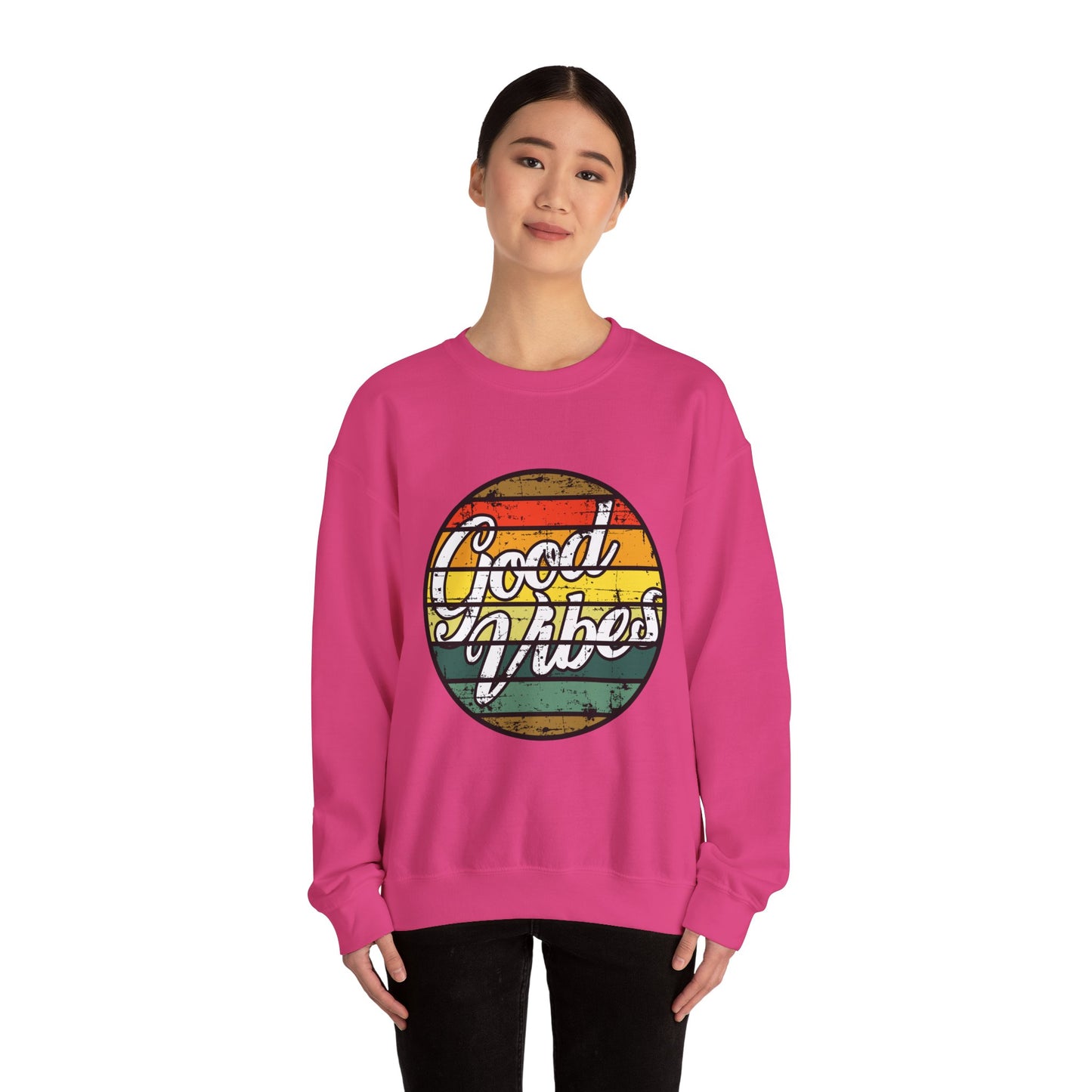 Good Vibes Unisex Heavy Blend™ Crewneck Sweatshirt