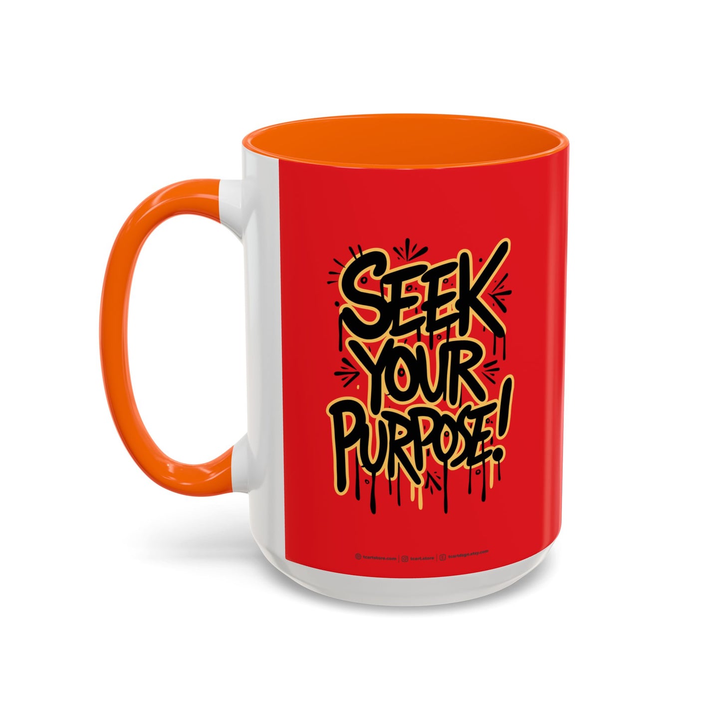Seek Your Purpose! Accent Coffee Mug (11, 15oz)