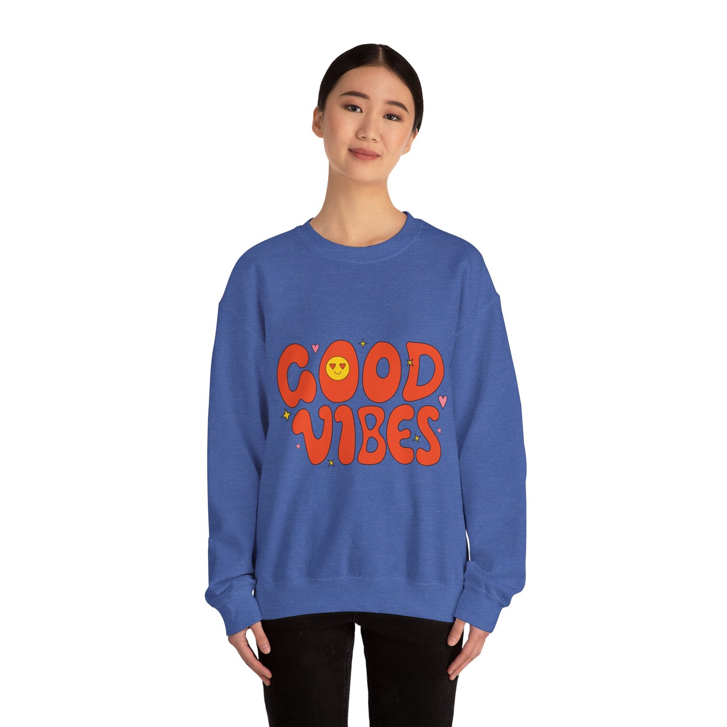 Good Vibes Unisex Heavy Blend™ Crewneck Sweatshirt