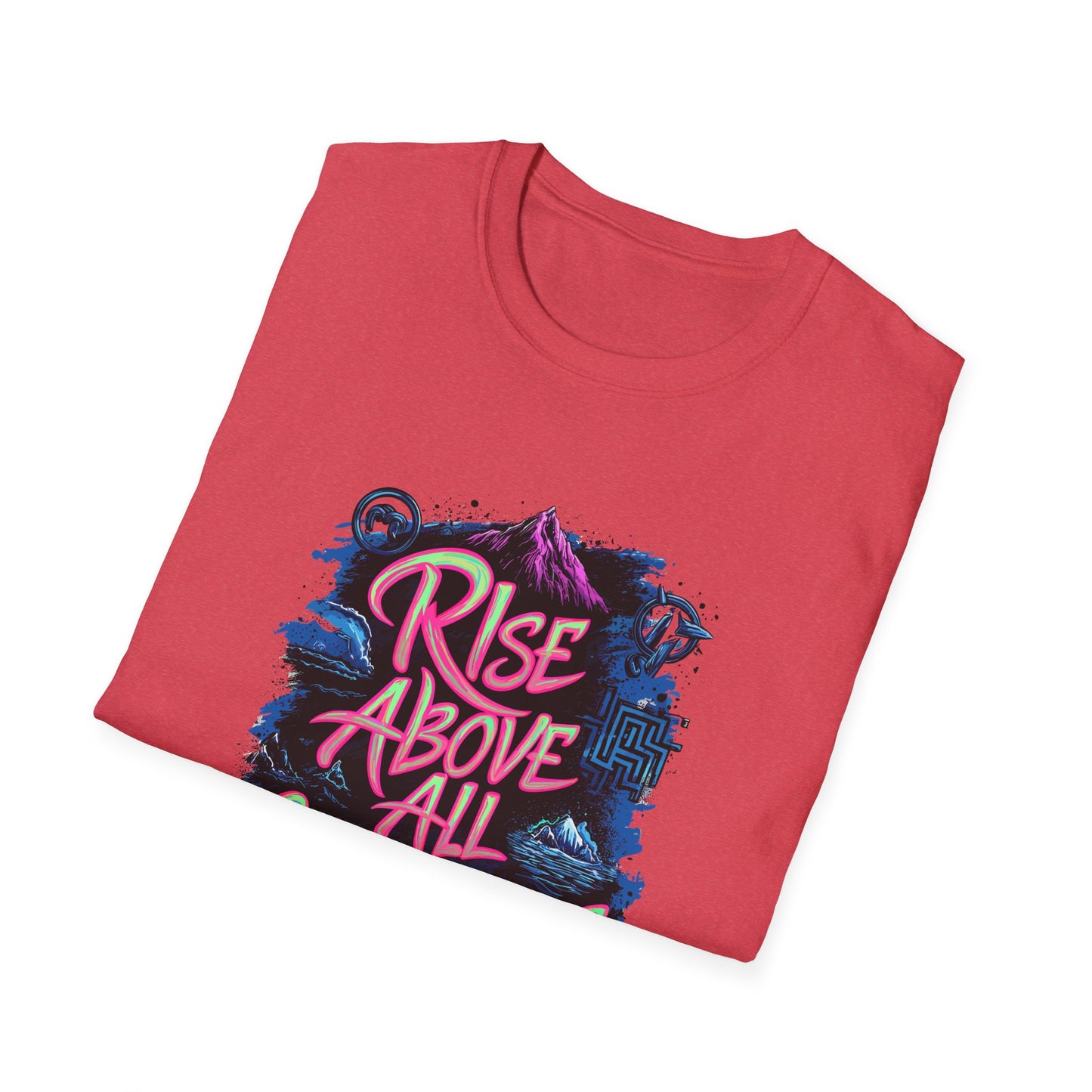 Rise Above All Challenges Unisex Softstyle T-Shirt