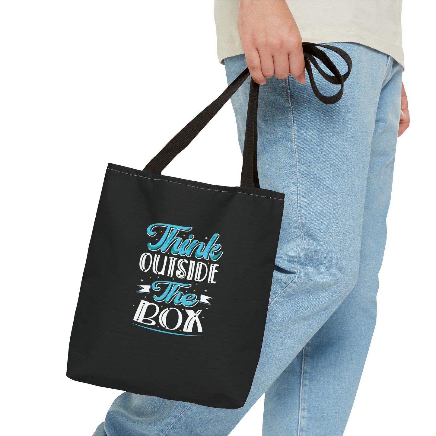 Think Outside The Box Tote Bag (AOP)