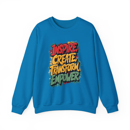 Inspire Create Transform Empower Unisex Heavy Blend™ Crewneck Sweatshirt