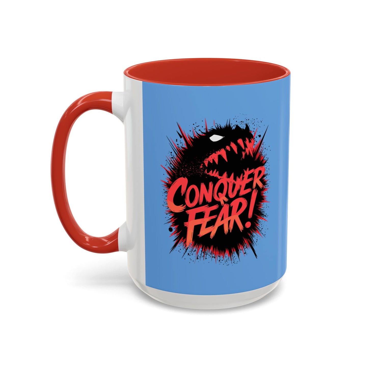 Conquer Fear! Accent Coffee Mug (11, 15oz)