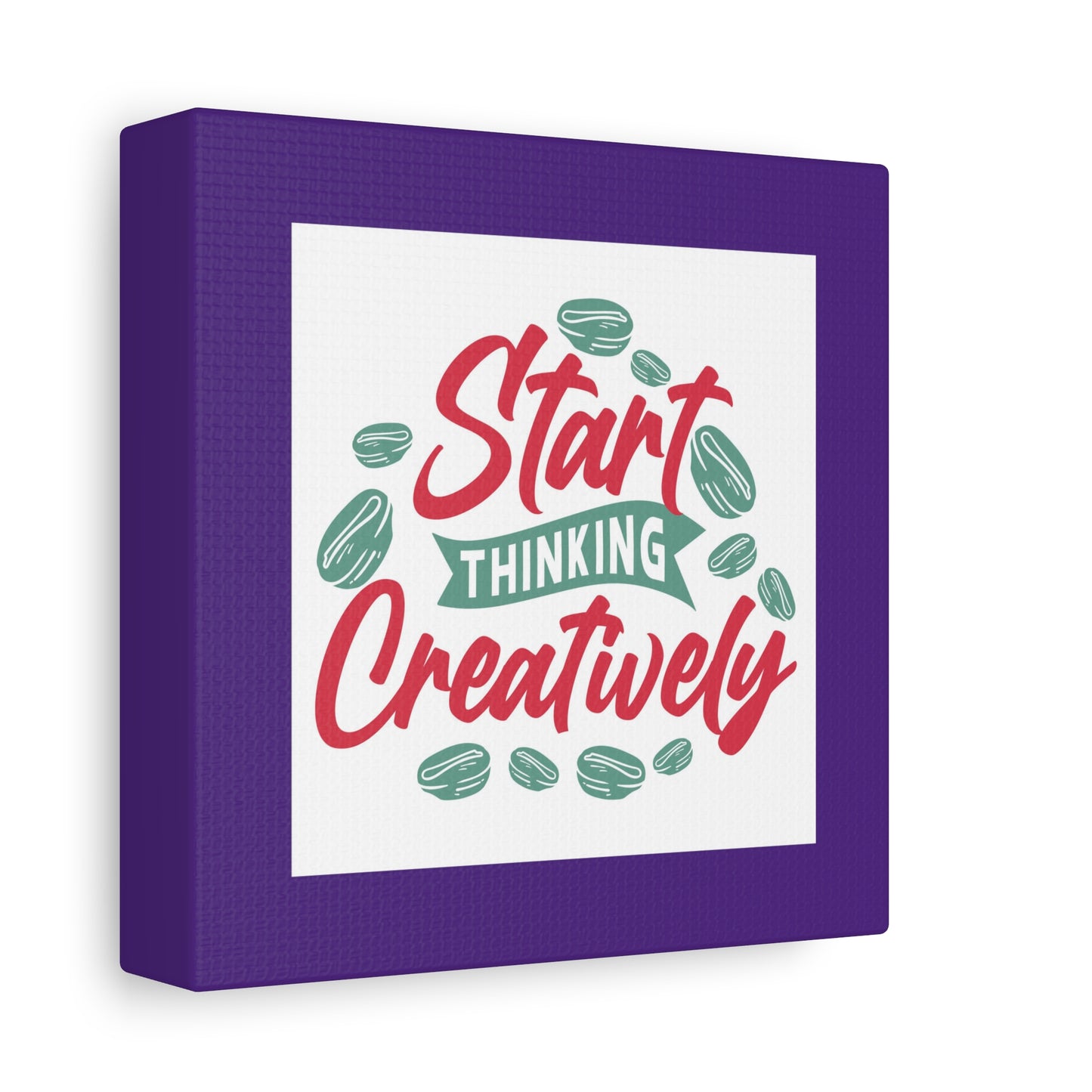 Start Thinking Matte Canvas, Stretched, 1.25"