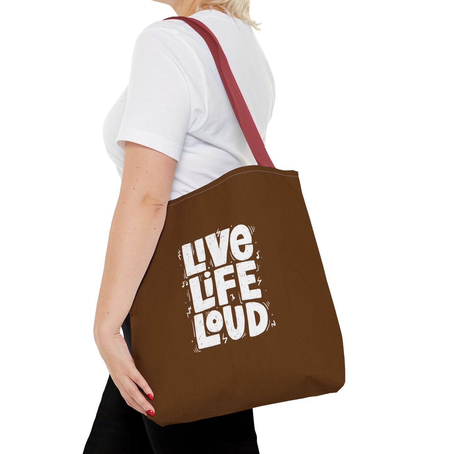 Live Life Loud Tote Bag (AOP)