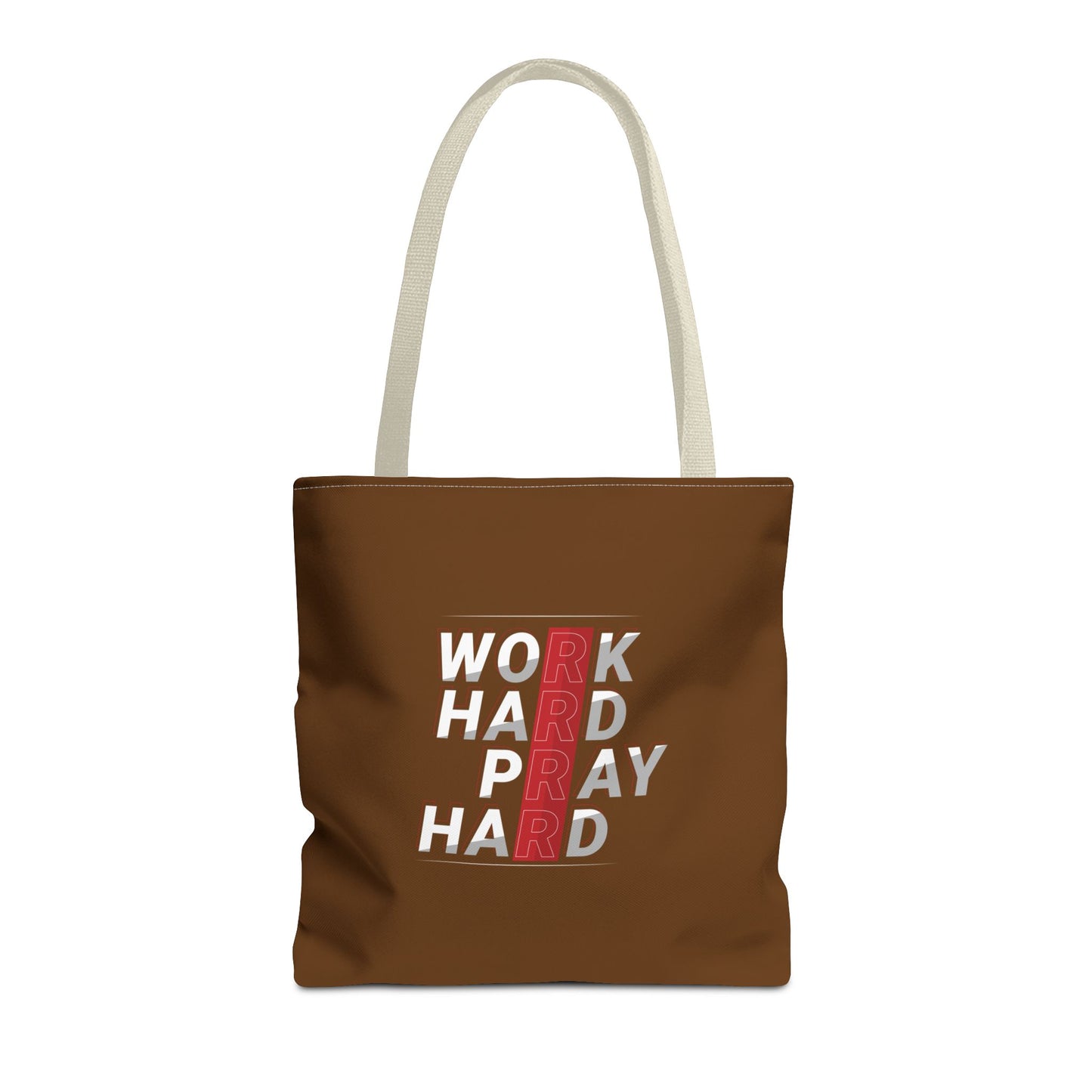 Work Hard Pray Hard Tote Bag (AOP)