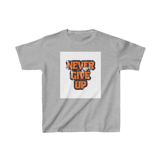 Never Give Up Kids Heavy Cotton™ Tee