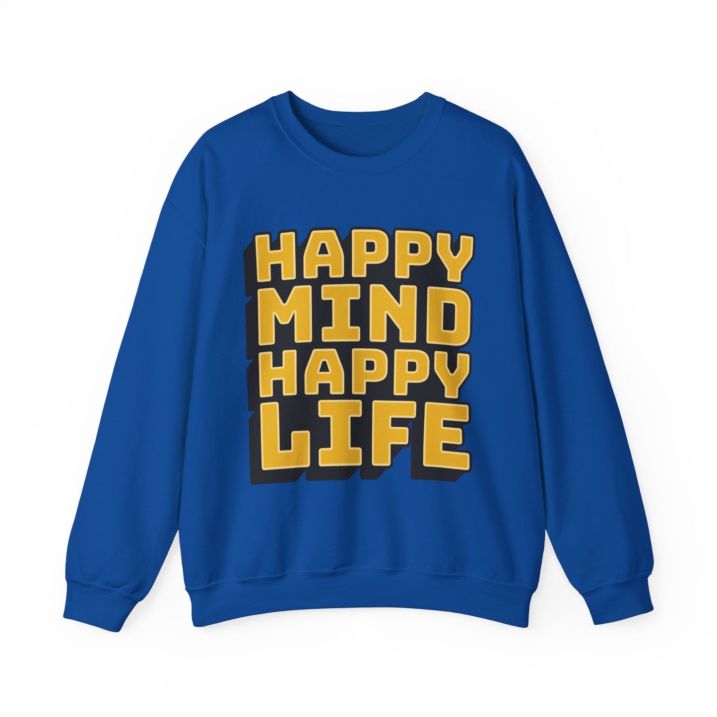 Happy Mind Happy Life Unisex Heavy Blend™ Crewneck Sweatshirt