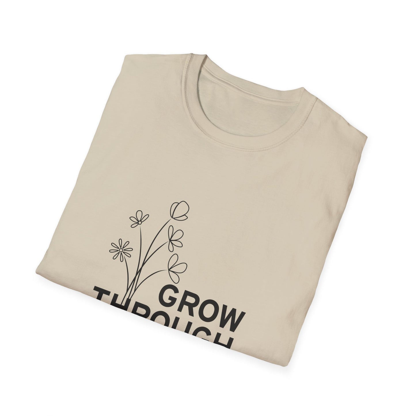 Grow Through  Unisex Softstyle T-Shirt