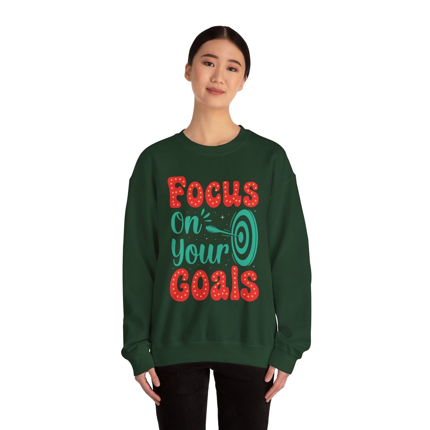 Focus On Your Goals Unisex Heavy Blend™ Crewneck Sweatshirt