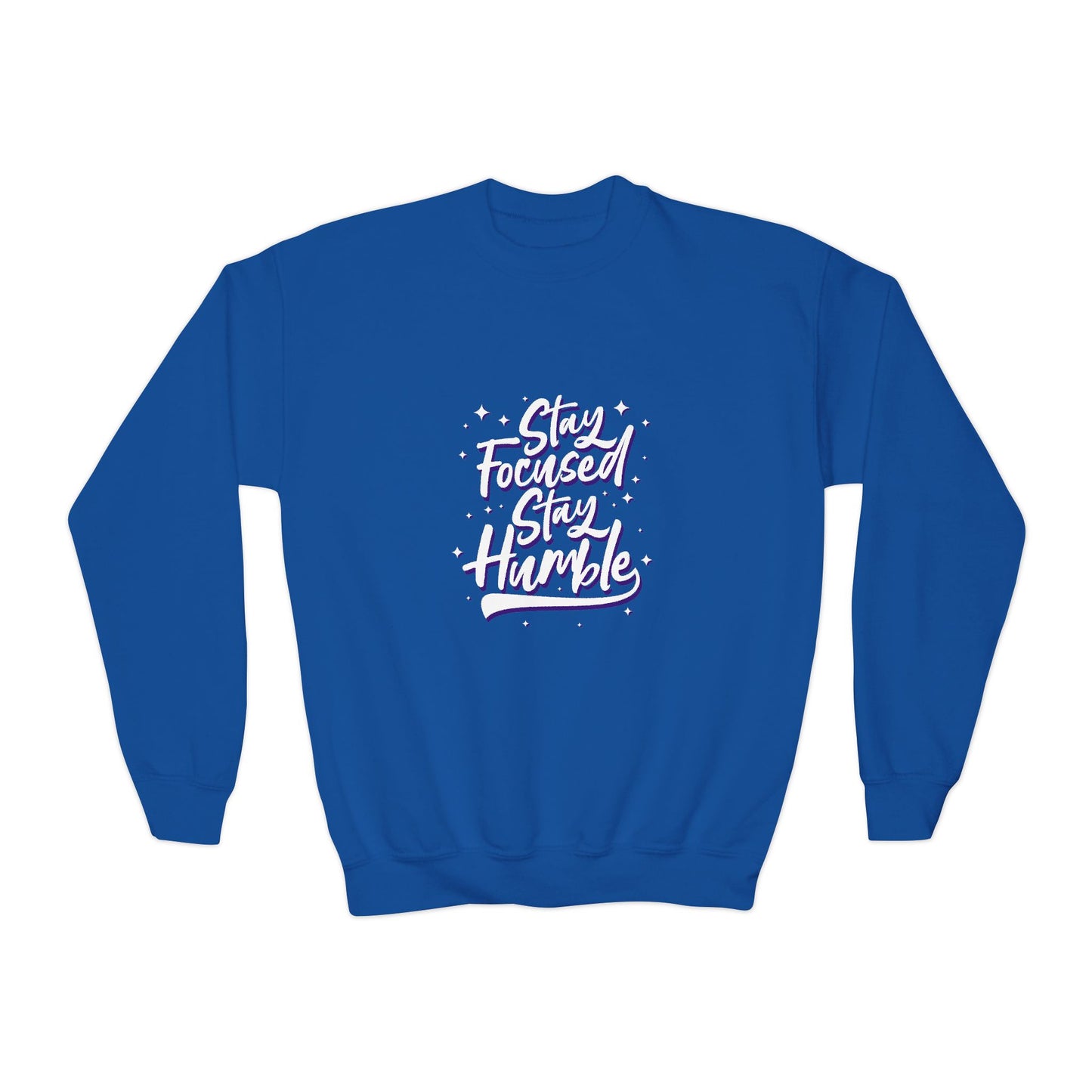 Stay Focused Stay Humble Youth Crewneck Sweatshirt
