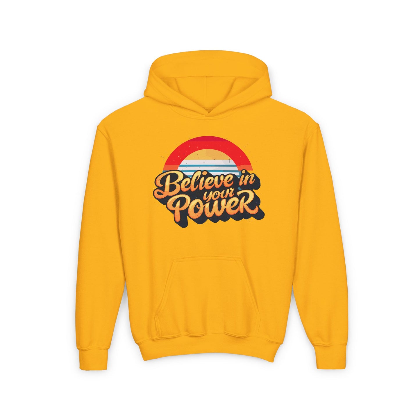 Believe In Your Power Youth Heavy Blend Hooded Sweatshirt