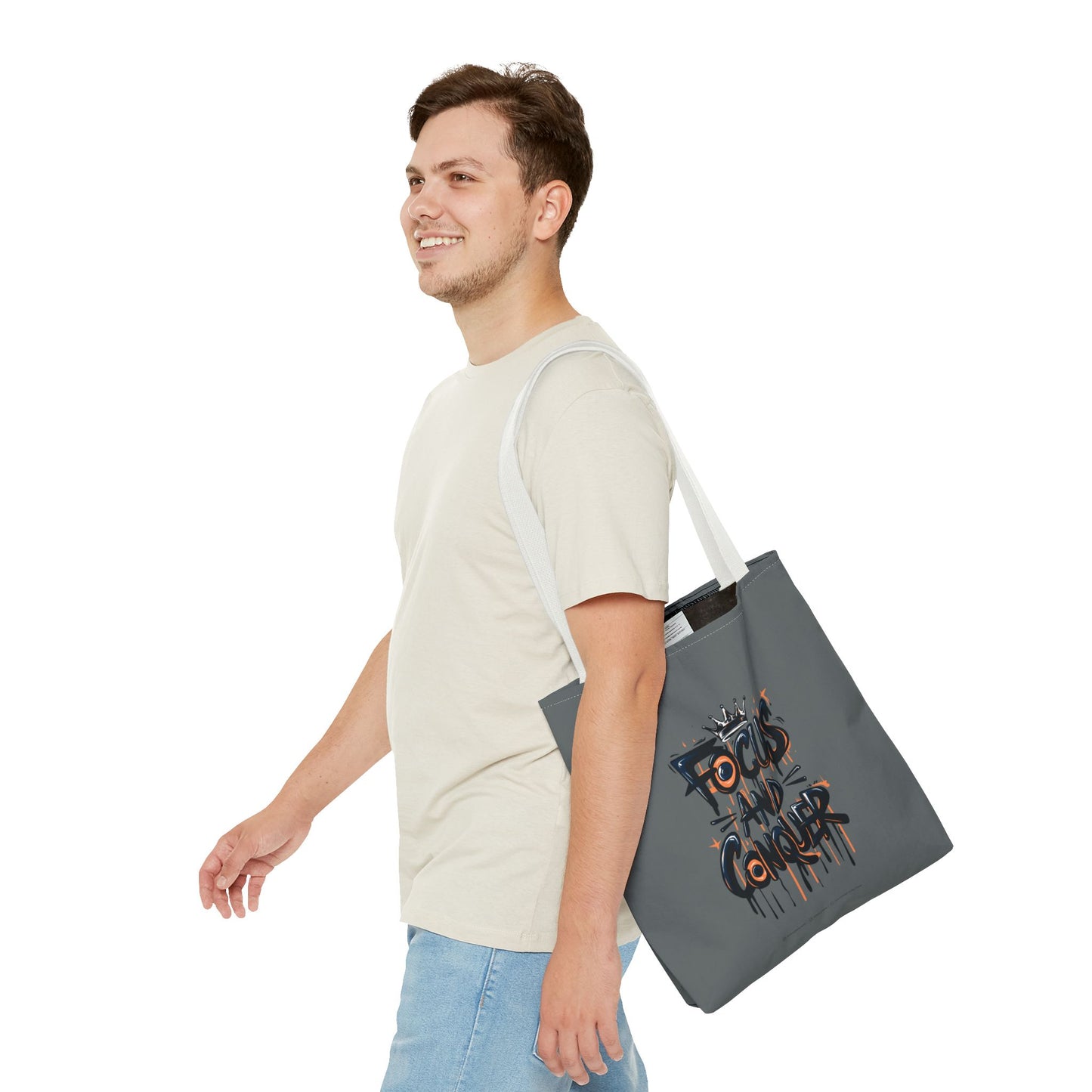 Focus And Conquer Tote Bag (AOP)