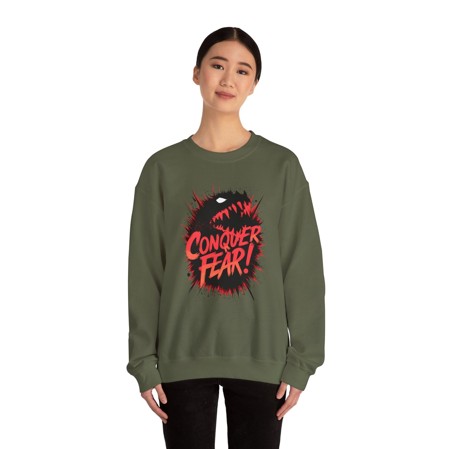 Conquer Fear! Unisex Heavy Blend™ Crewneck Sweatshirt