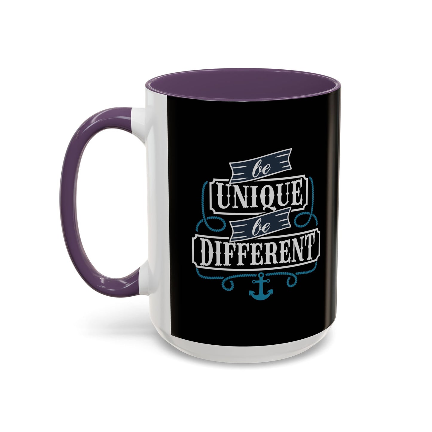Be Unique Be Different Accent Coffee Mug (11, 15oz)
