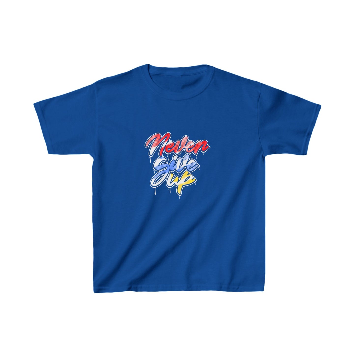 Never Give Up Kids Heavy Cotton™ Tee