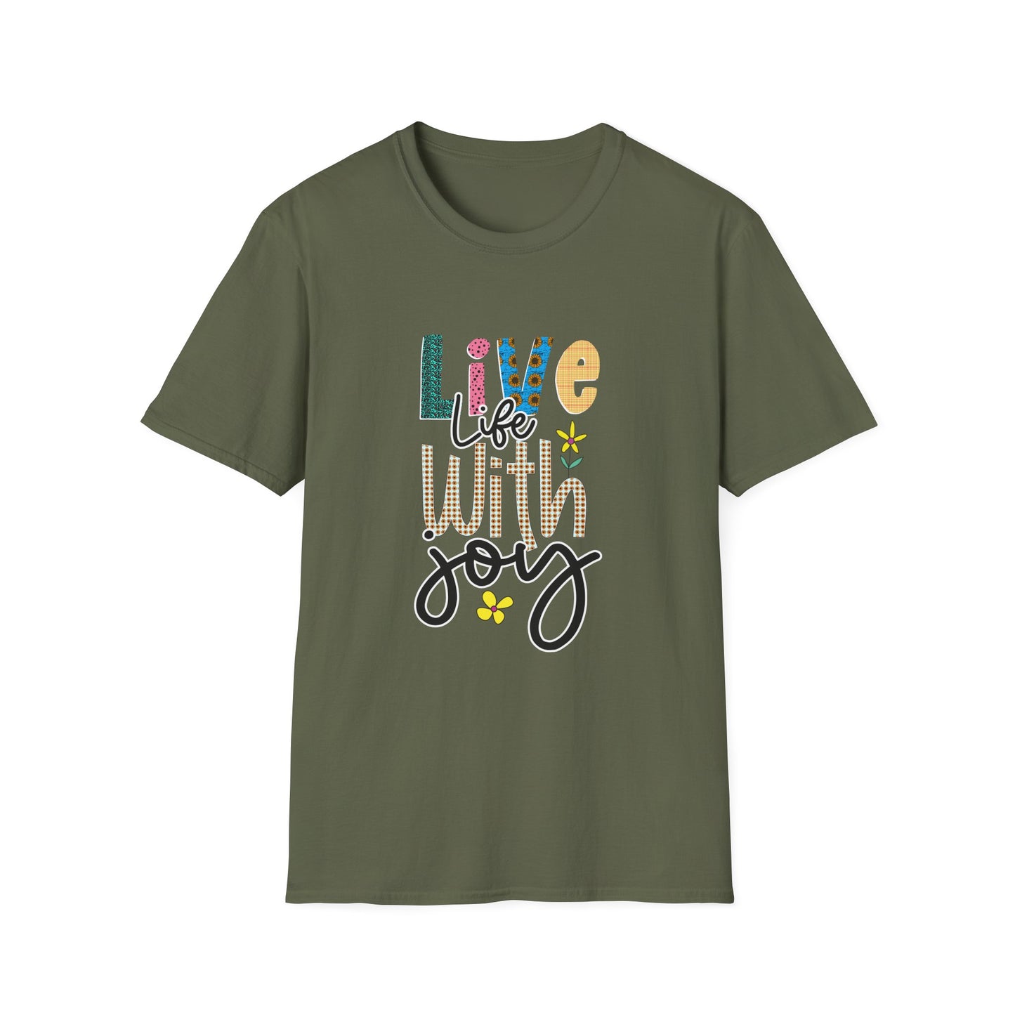 Live life with joy Unisex Softstyle T-Shirt