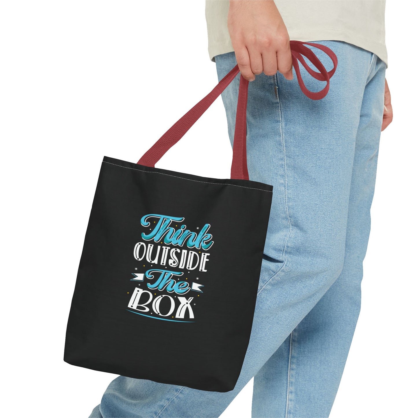 Think Outside The Box Tote Bag (AOP)
