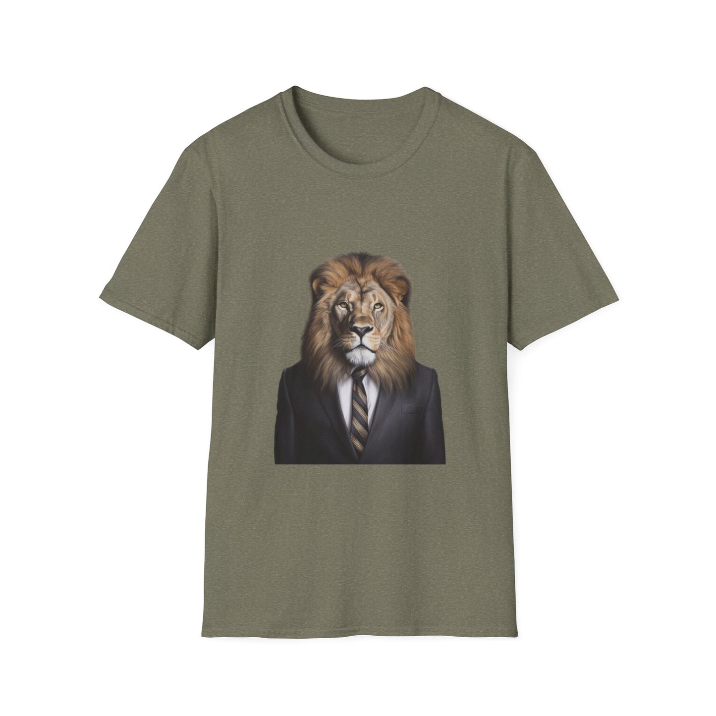 lion business person Unisex Softstyle T-Shirt